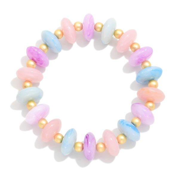 Candy Stone Beaded Stretch Bracelet
