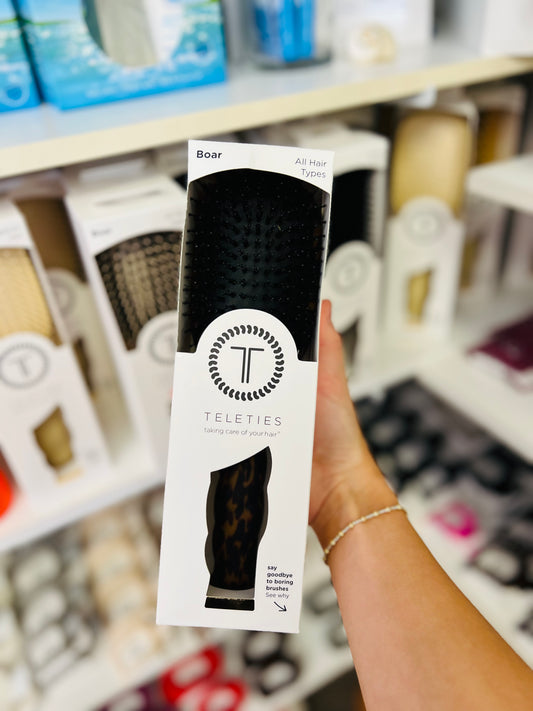 BOAR BRISTLE HAIR BRUSH - TORTOISE