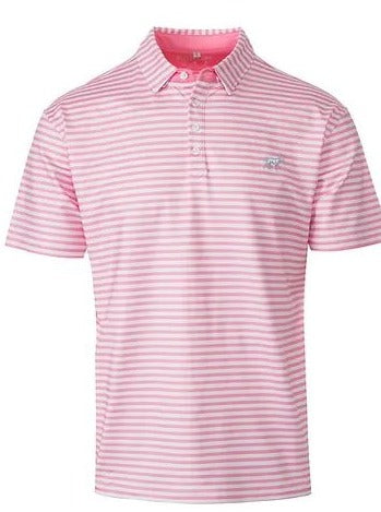CARLYLE PERFORMANCE POLO PINK/WHITE