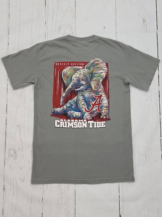 Alabama Watercolor Elephant - CHAMBRAY