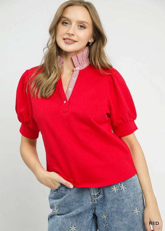 KARLEY TOP - RED