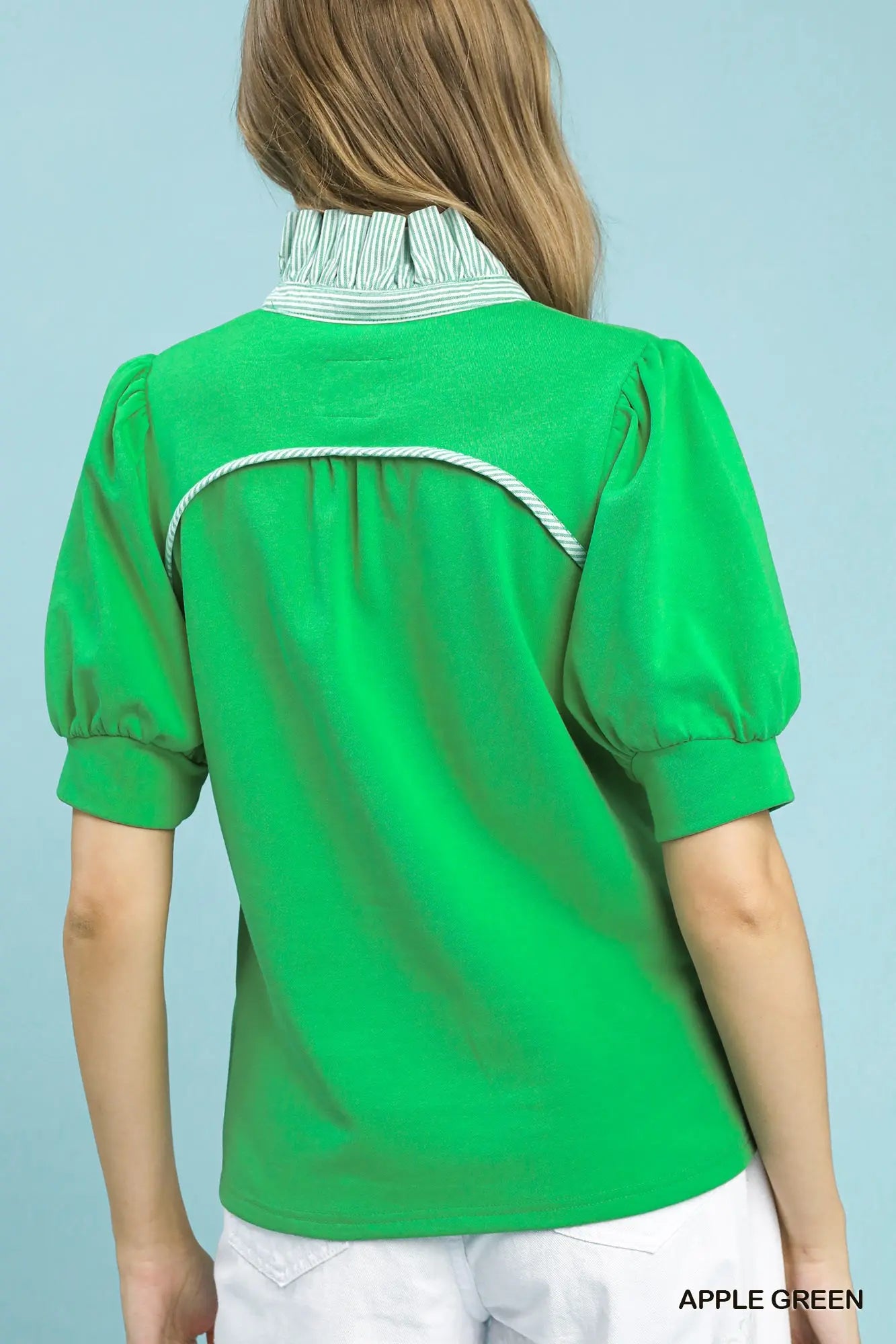 KARLEY TOP - APPLE GREEN