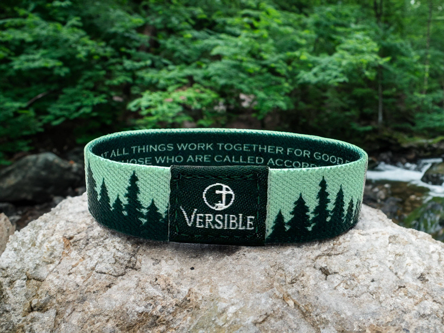 Forest Edge / Romans 8:28 Wristband