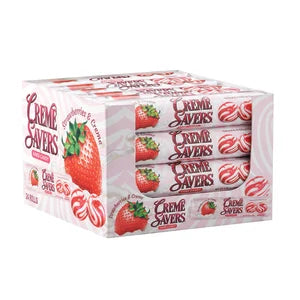 CREME SAVERS STRAWBERRY & CREME ROLLS 1.76 OZ