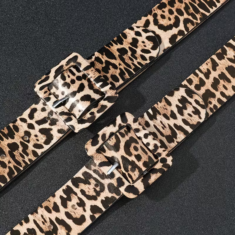 LEOPARD PRINT WIDE BELT - ONE SIZE