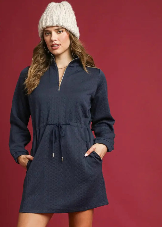 CHLOE MINI DRESS - MIDNIGHT