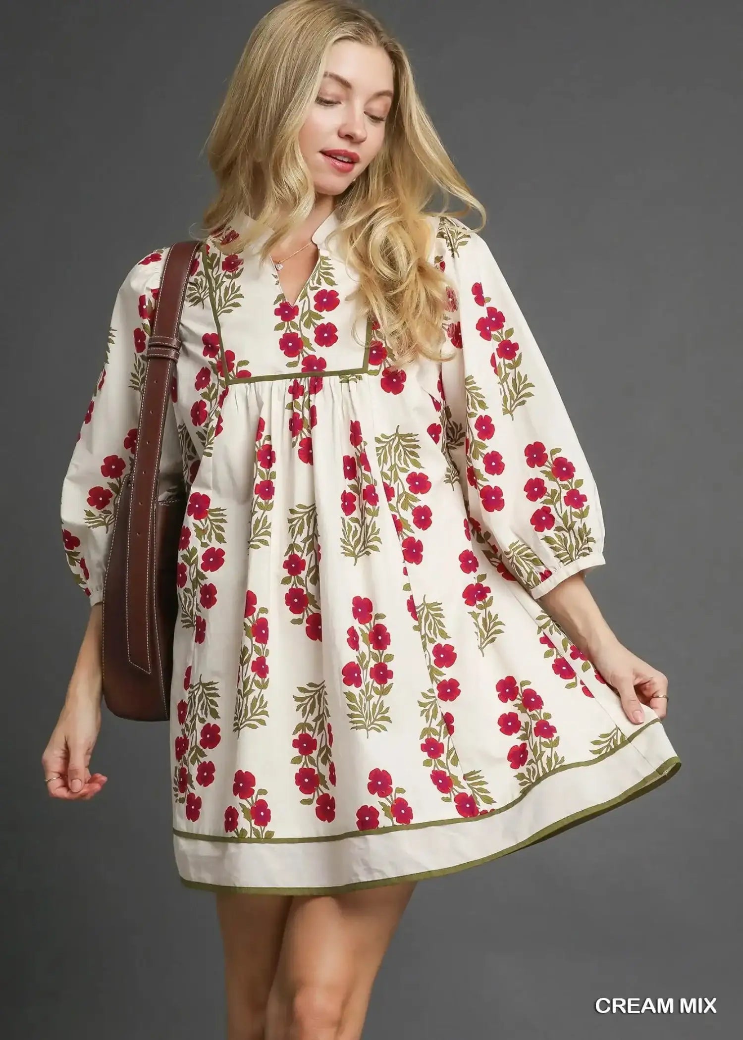 MACEY DRESS - CREAM MIX