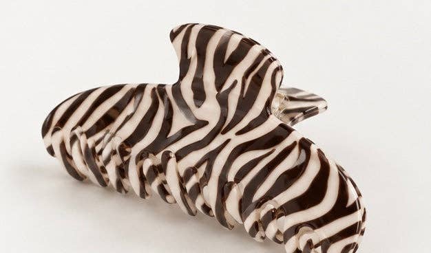 Zebra Stripe Claw Clip