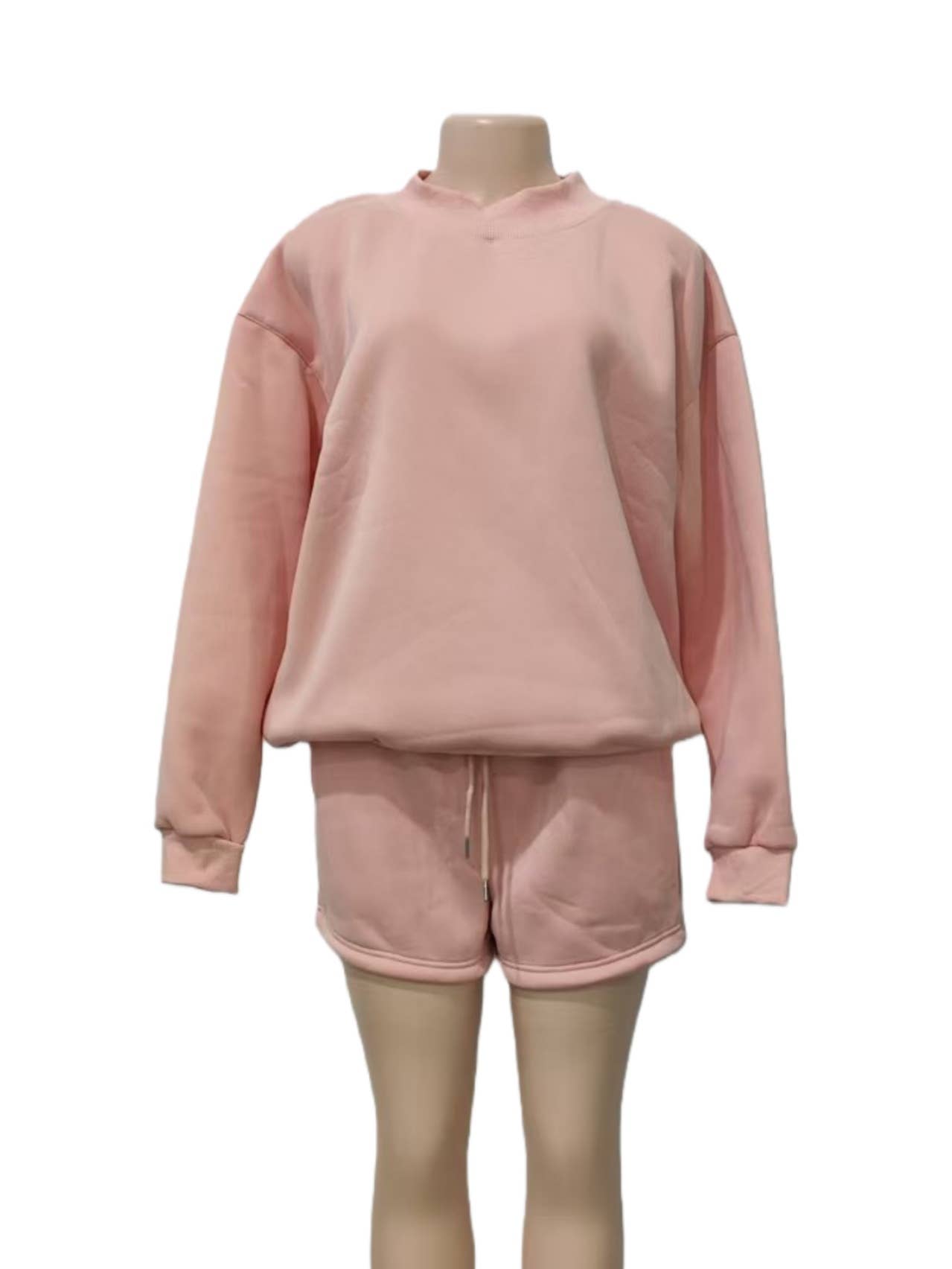Versatile old school oversized Mockneck Sweatshirt in plain