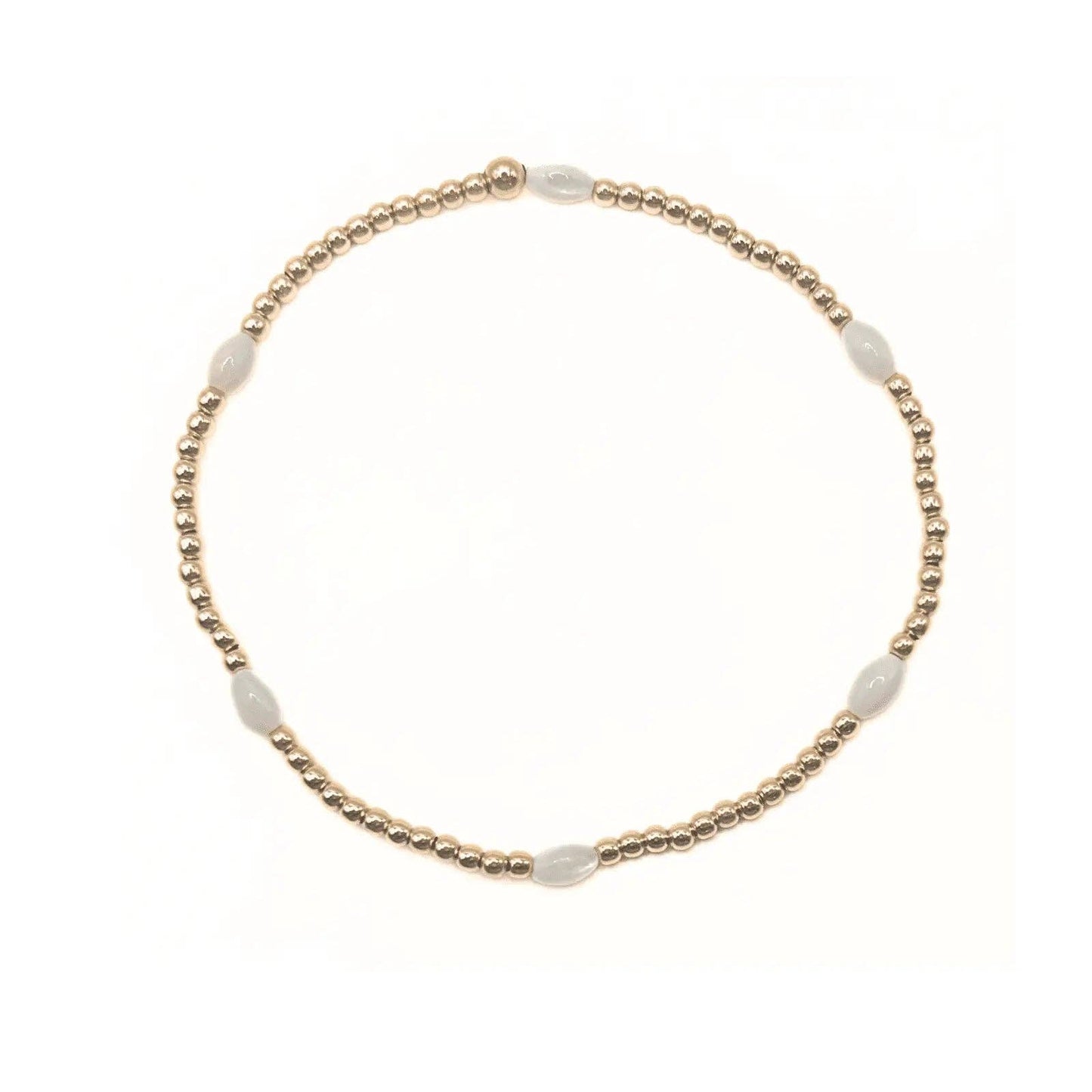 The Aspen Bracelet in White Opal