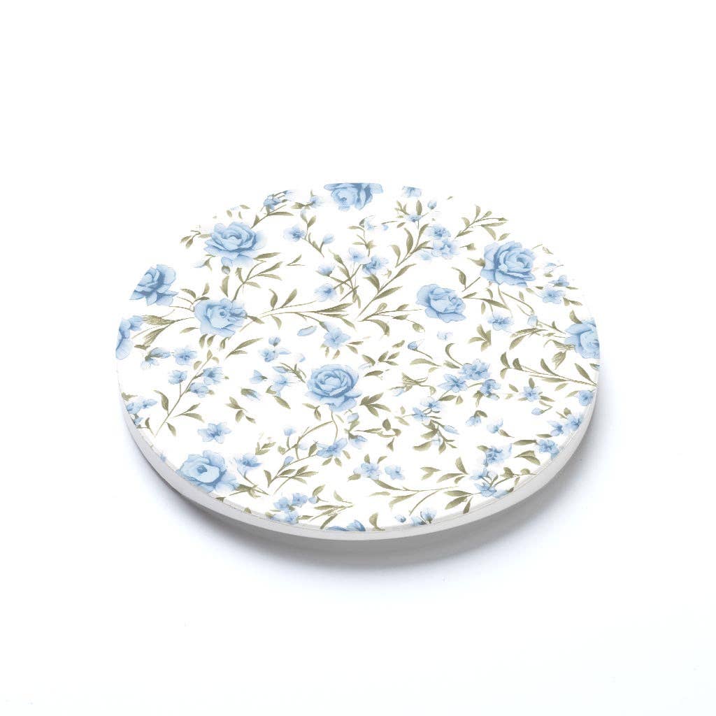 Floral Pattern, Car Coaster, Chinoiserie, Stocking Stuffer
