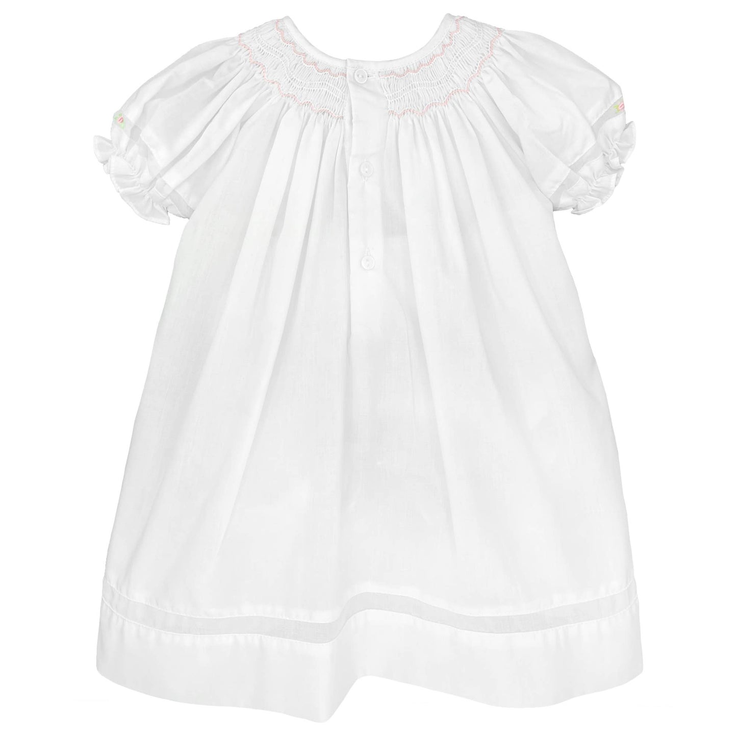 Smocked Daygown with Voile Insert