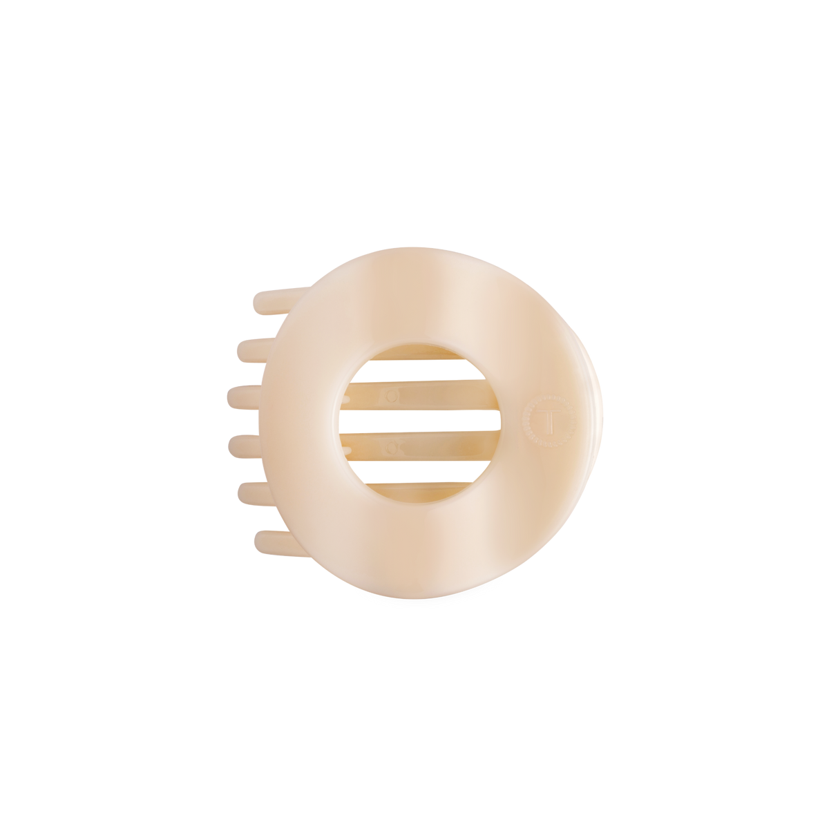 Almond Beige | Medium | Flat Circle Hair Clip