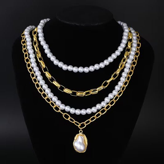 NECKLACE SET PEARL