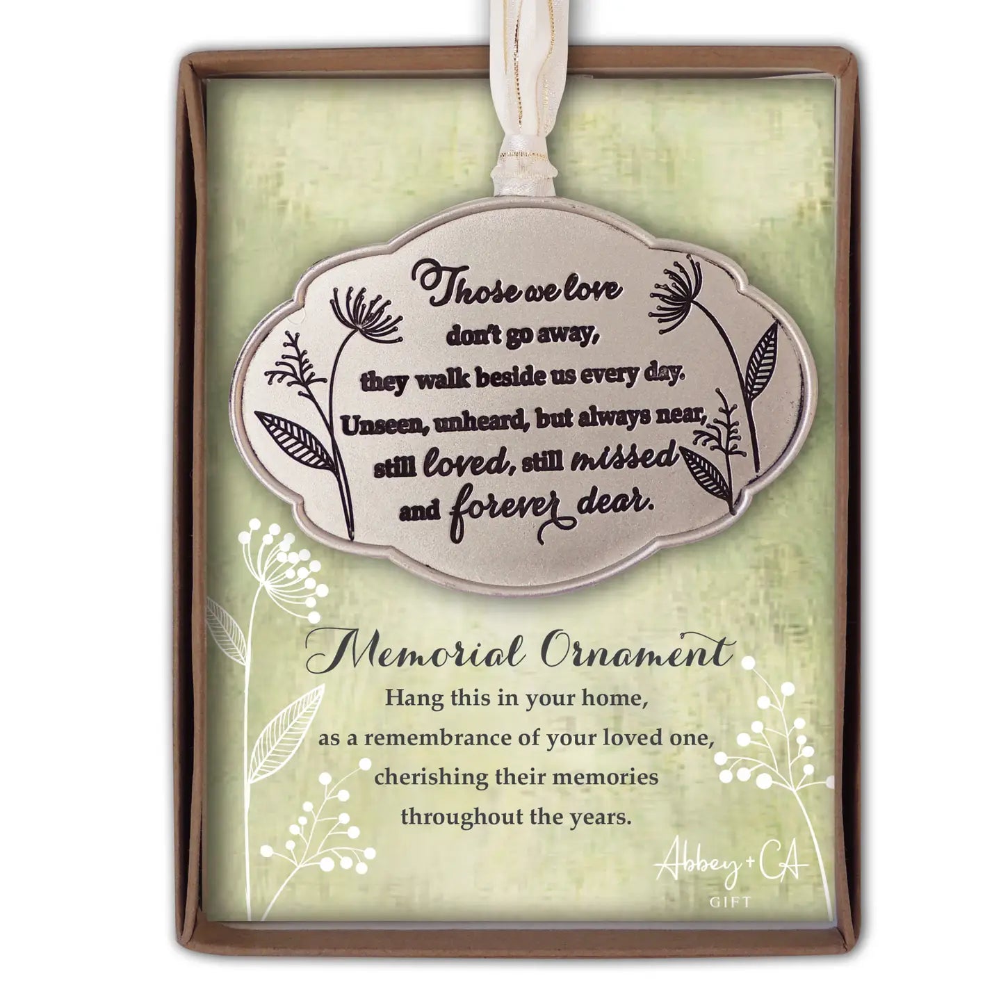 MEMORIAL MESSAGE ORNAMENT