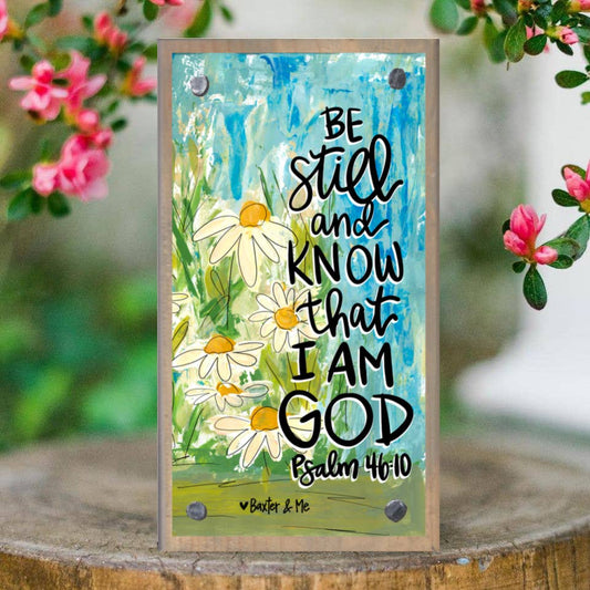 Be Still Daisies Driftwood Happy Block