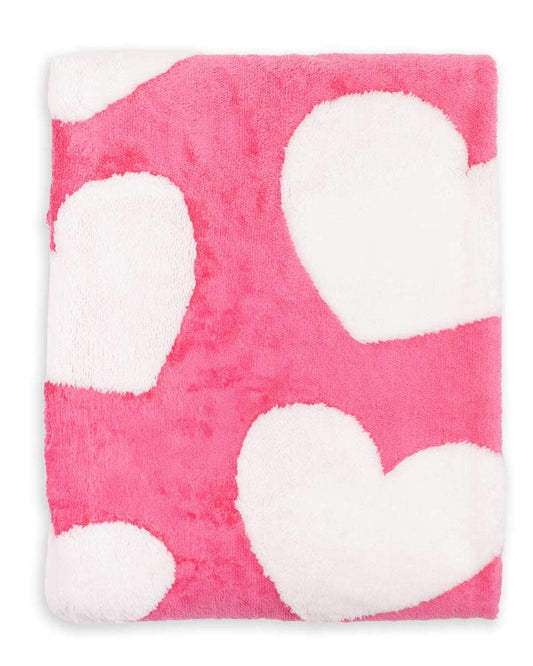 Follow Your Heart Throw - PINK/WHITE