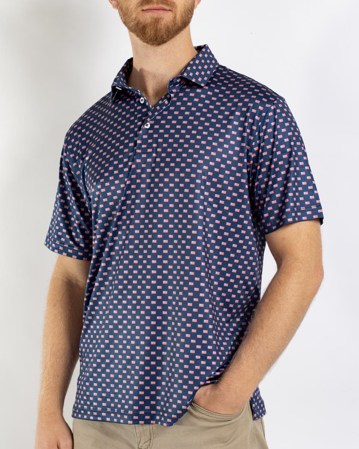 MEN'S AMERICANA PERFORMANCE POLO