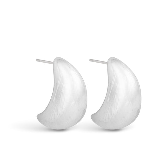 Lee Matte Full Huggie Silver