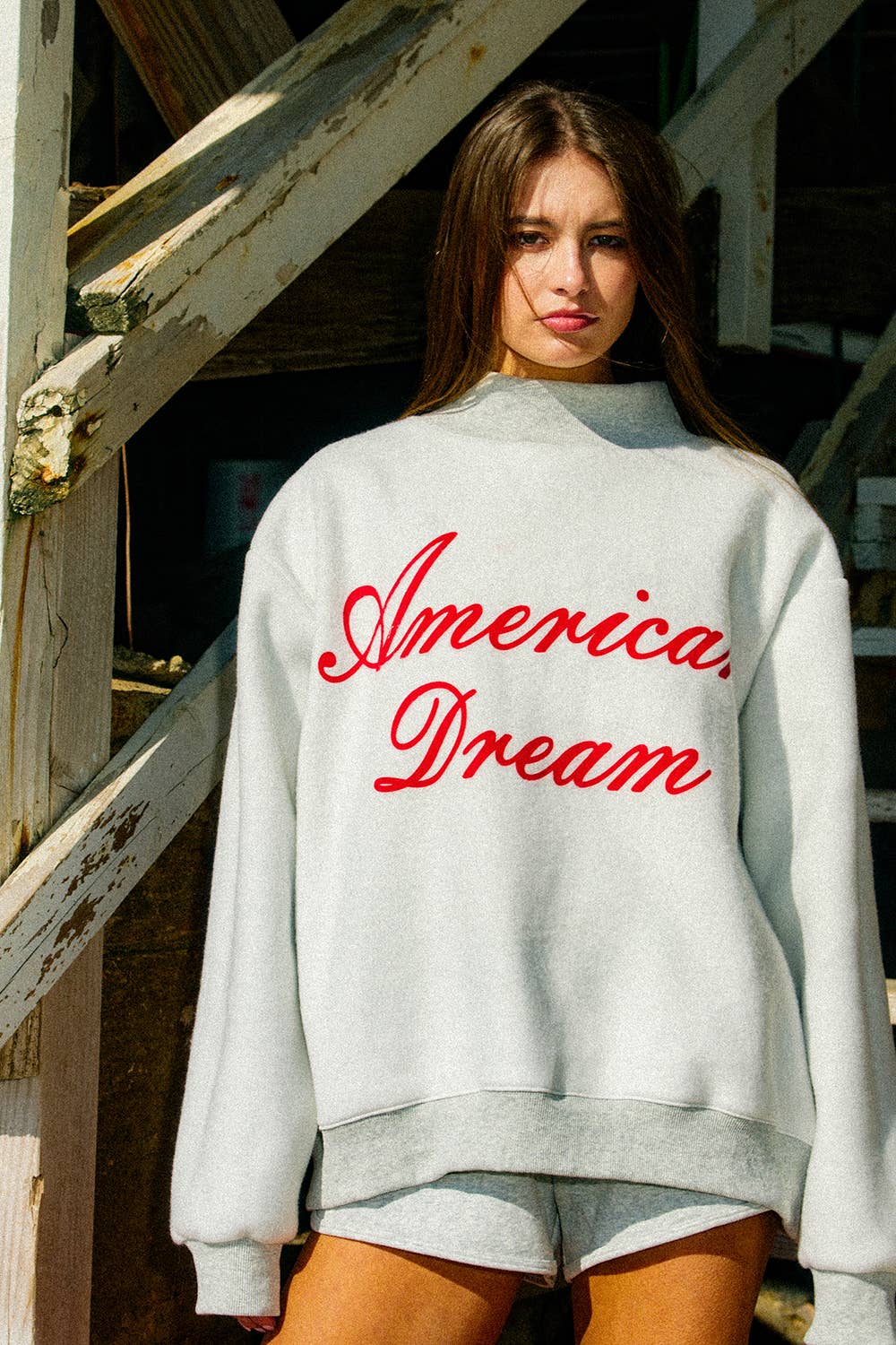 GOD'S COUNTRY Reversible Mock-neck Sweatshirt
