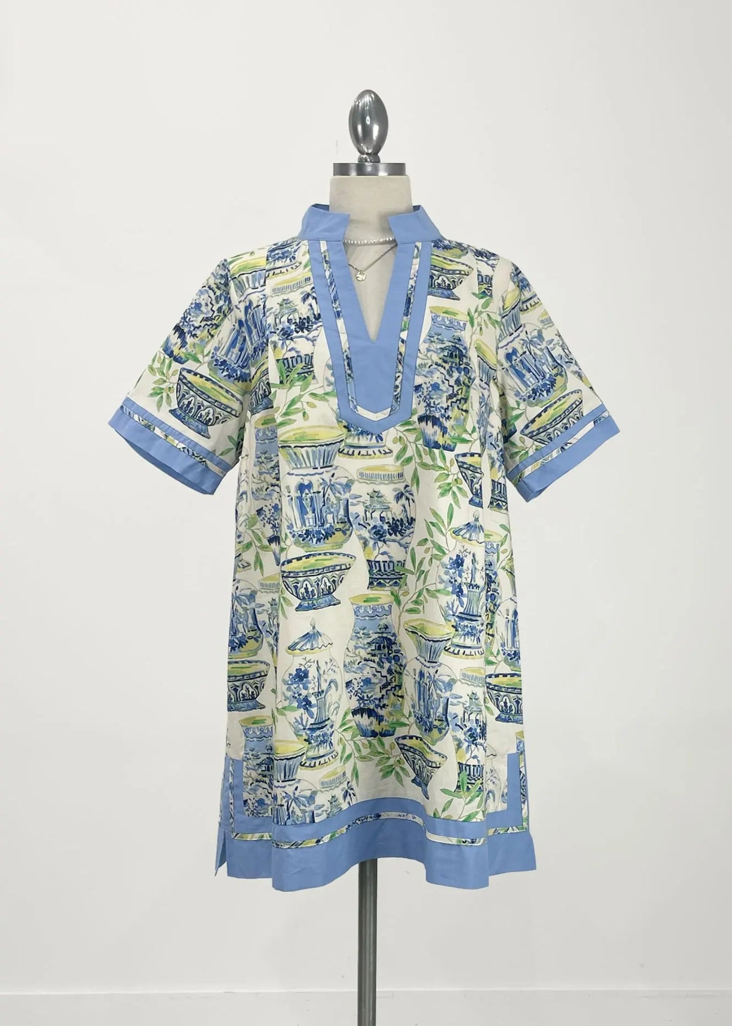 STACY DRESS - BLUE MIX