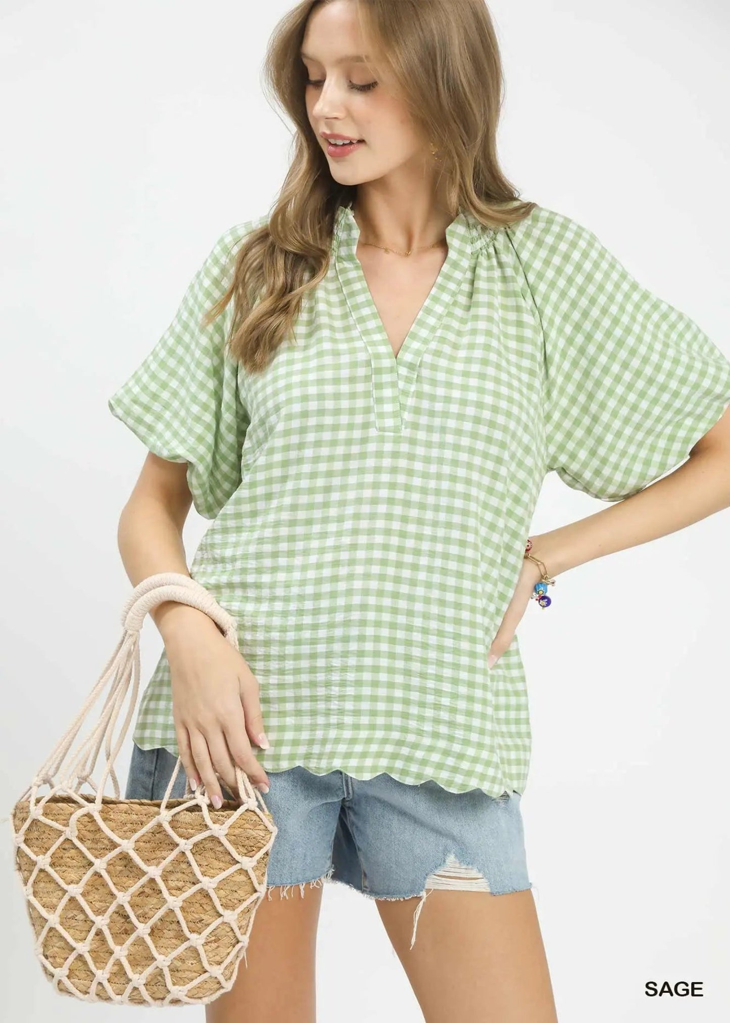 JAYCEE TOP - SAGE GREEN
