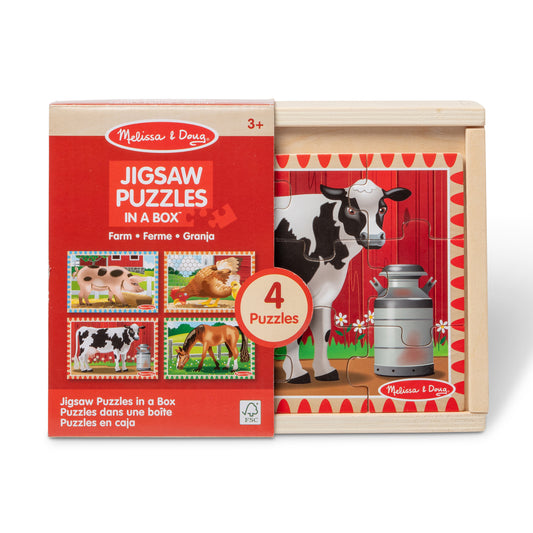 JIGSAW PUZZLES IN A BOX-FARM ANIMALS