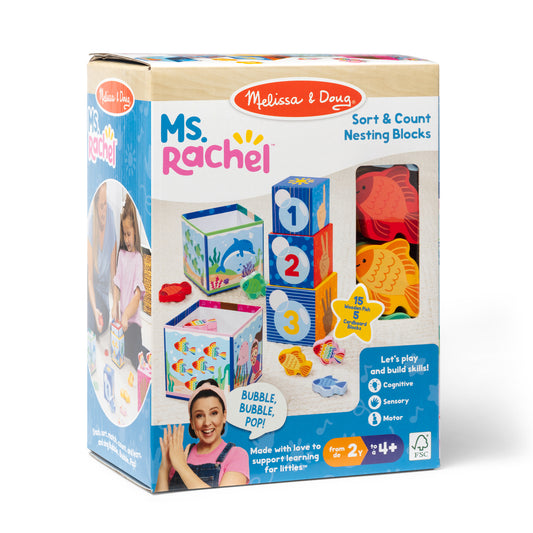 Ms. Rachel Sort & Count Nesting Blocks