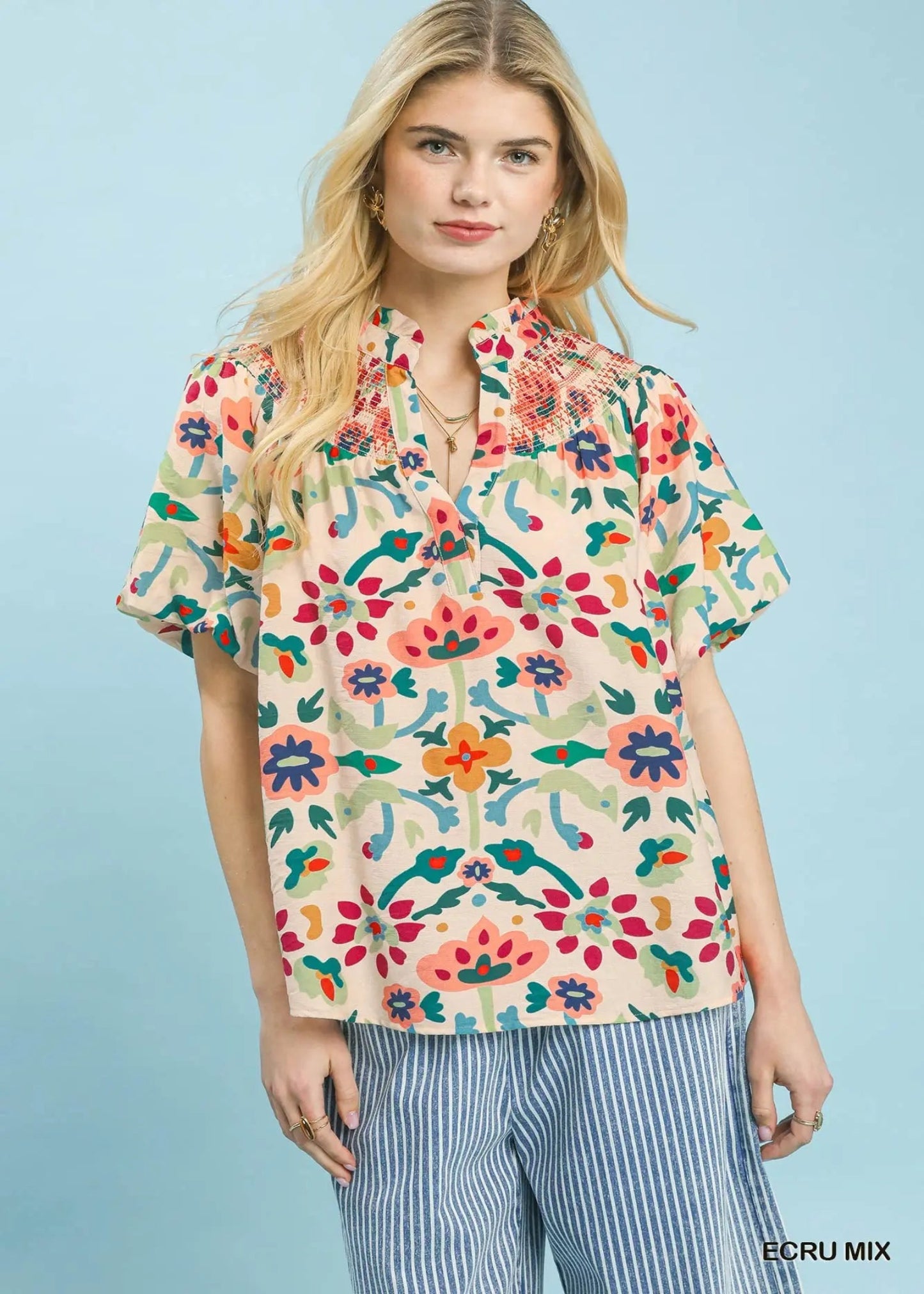 TIMBERLEE TOP - PINK MIX