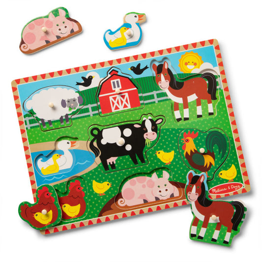 Farm Peg Puzzle - 8 Pieces