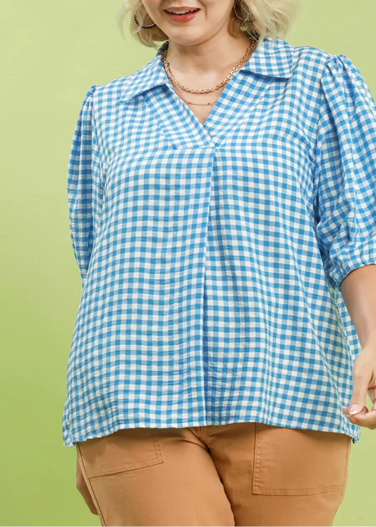 BRIANNA TOP - BLUE