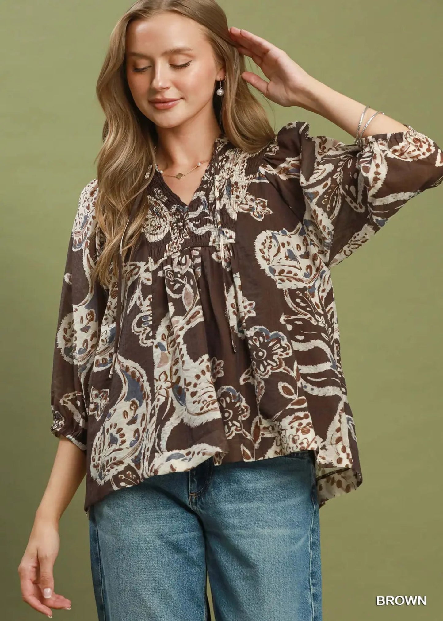 HOLLEY TOP - BROWN