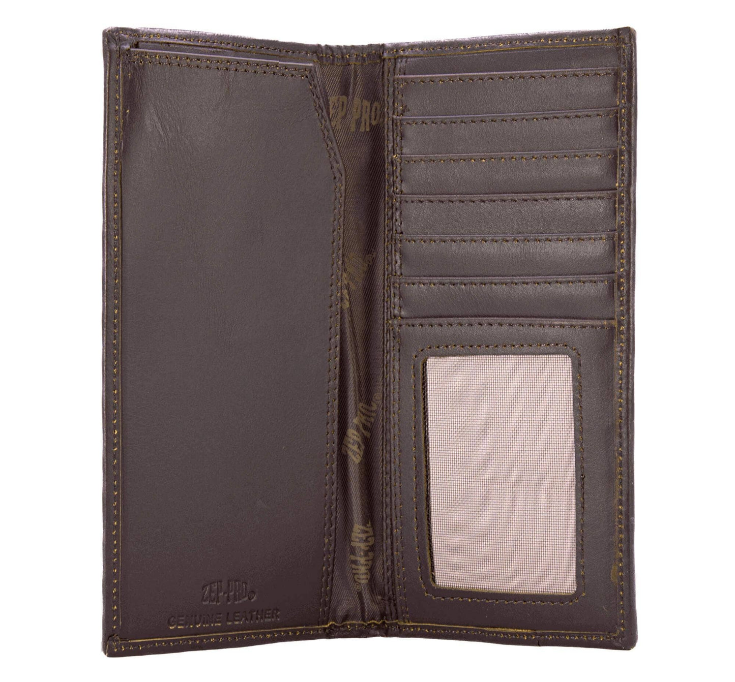Bass Men's Secretary Old School Camo Leather Wallet.