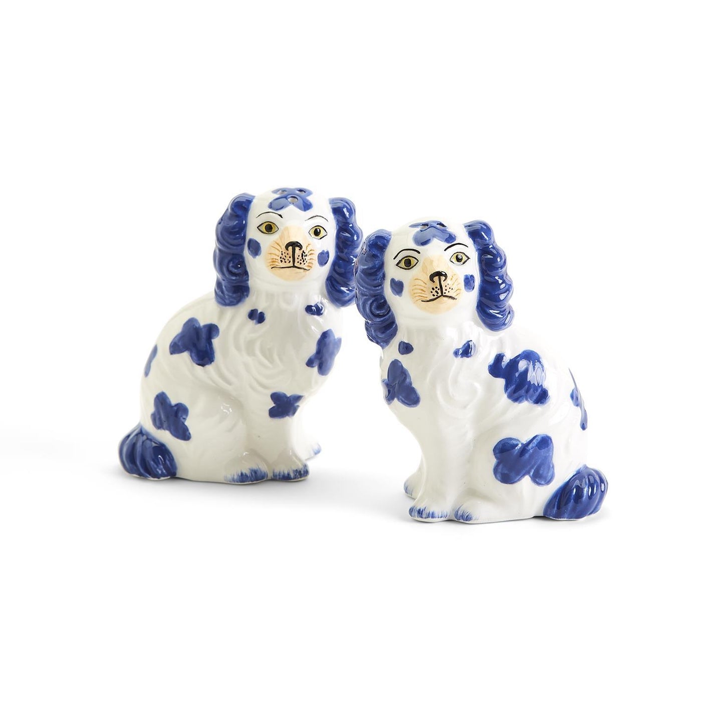 STAFFORDSHIRE DOG SALT AND PEPPER SHAKER SET