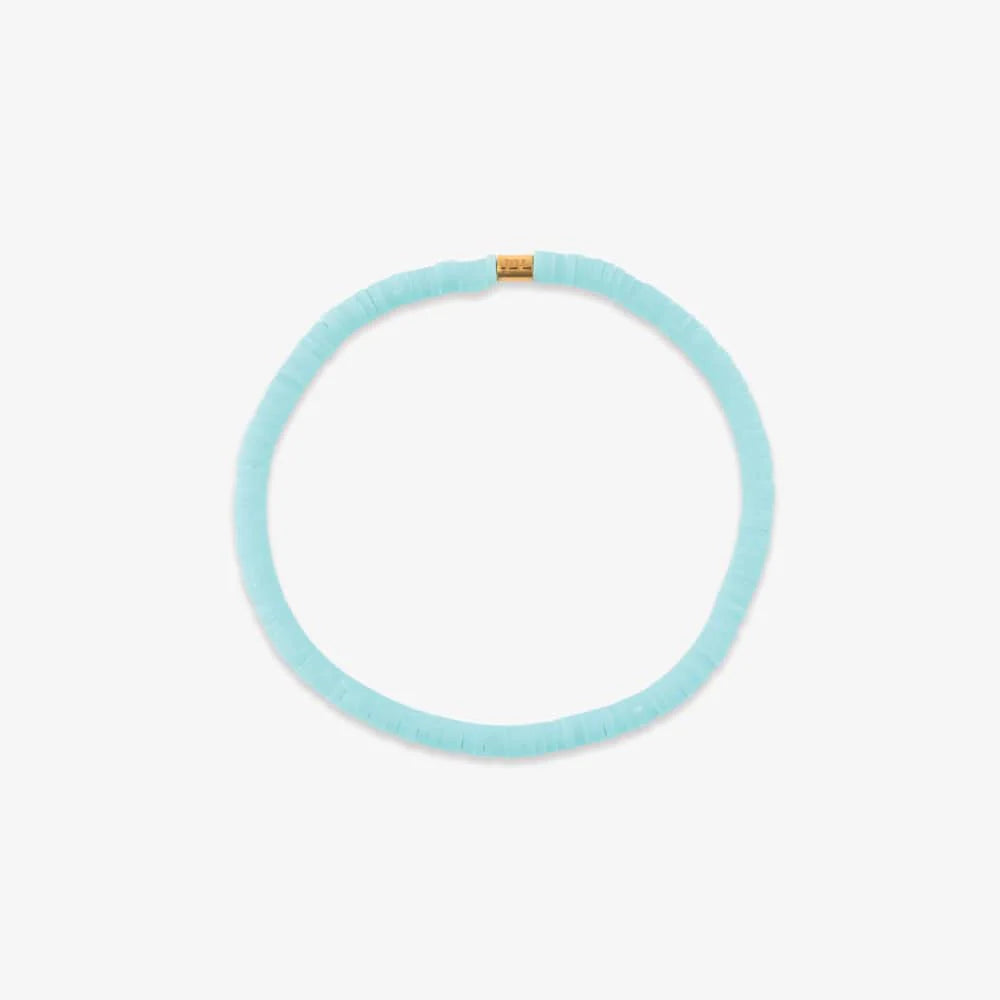 Seascape Vinyl Disc Bracelet ICE BLUE - Pura Vida