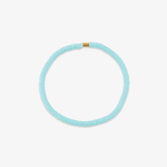 Seascape Vinyl Disc Bracelet ICE BLUE - Pura Vida