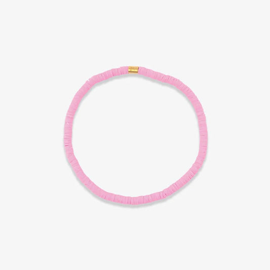 Seascape Vinyl Disc Bracelet PINK - Pura Vida
