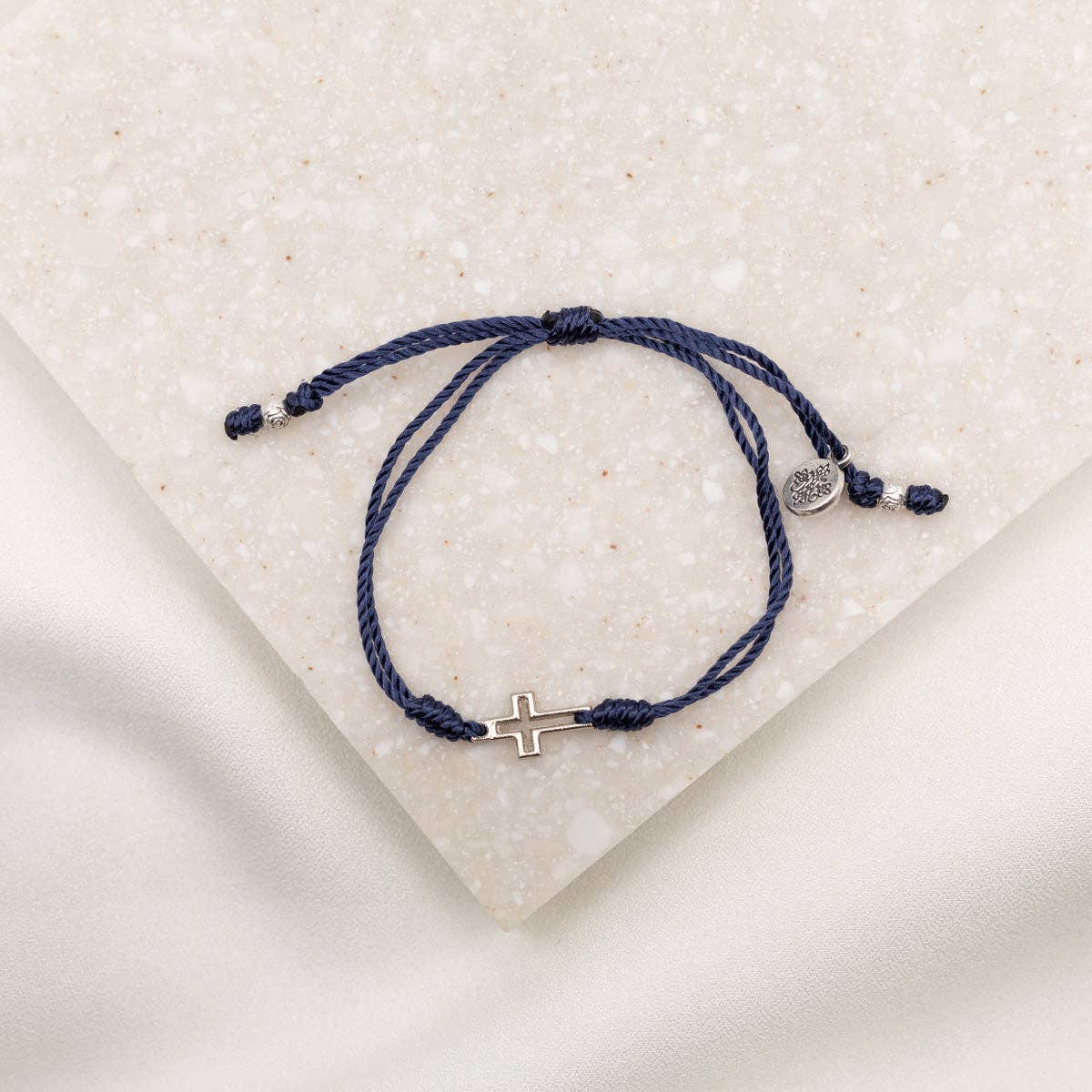 Filled By Faith Bracelet - Denim Blue / Gold