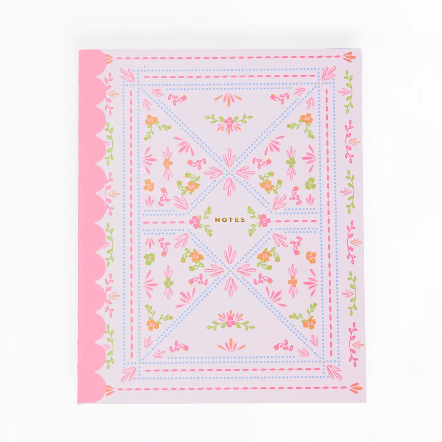 SCALLOP NOOTBOOK - FLORAL STITCH