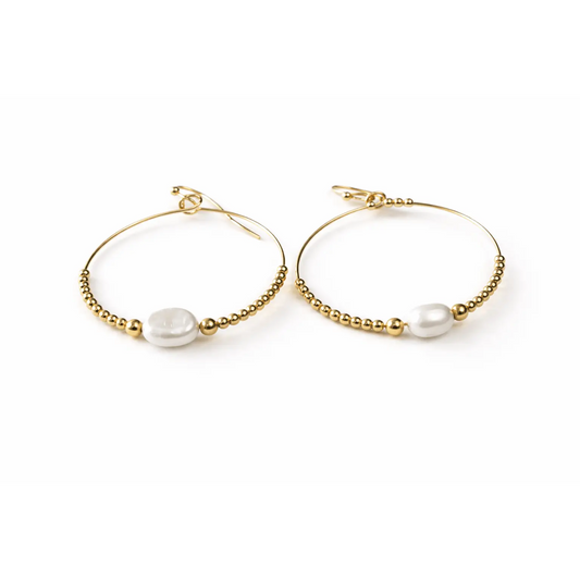 Classic Pearl Earring in Gold filled