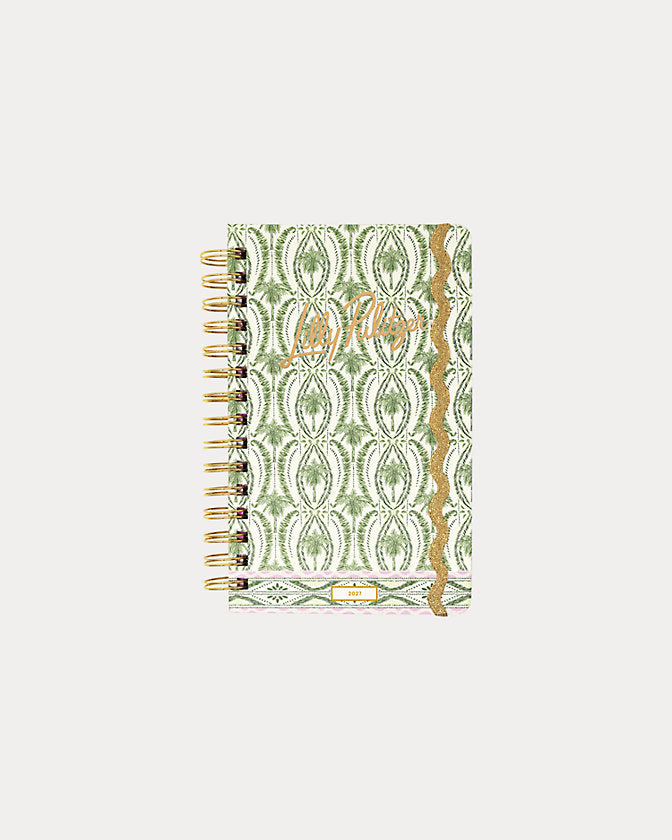 MINI 12 MONTH AGENDA - TEXTURED PALM STRIPE