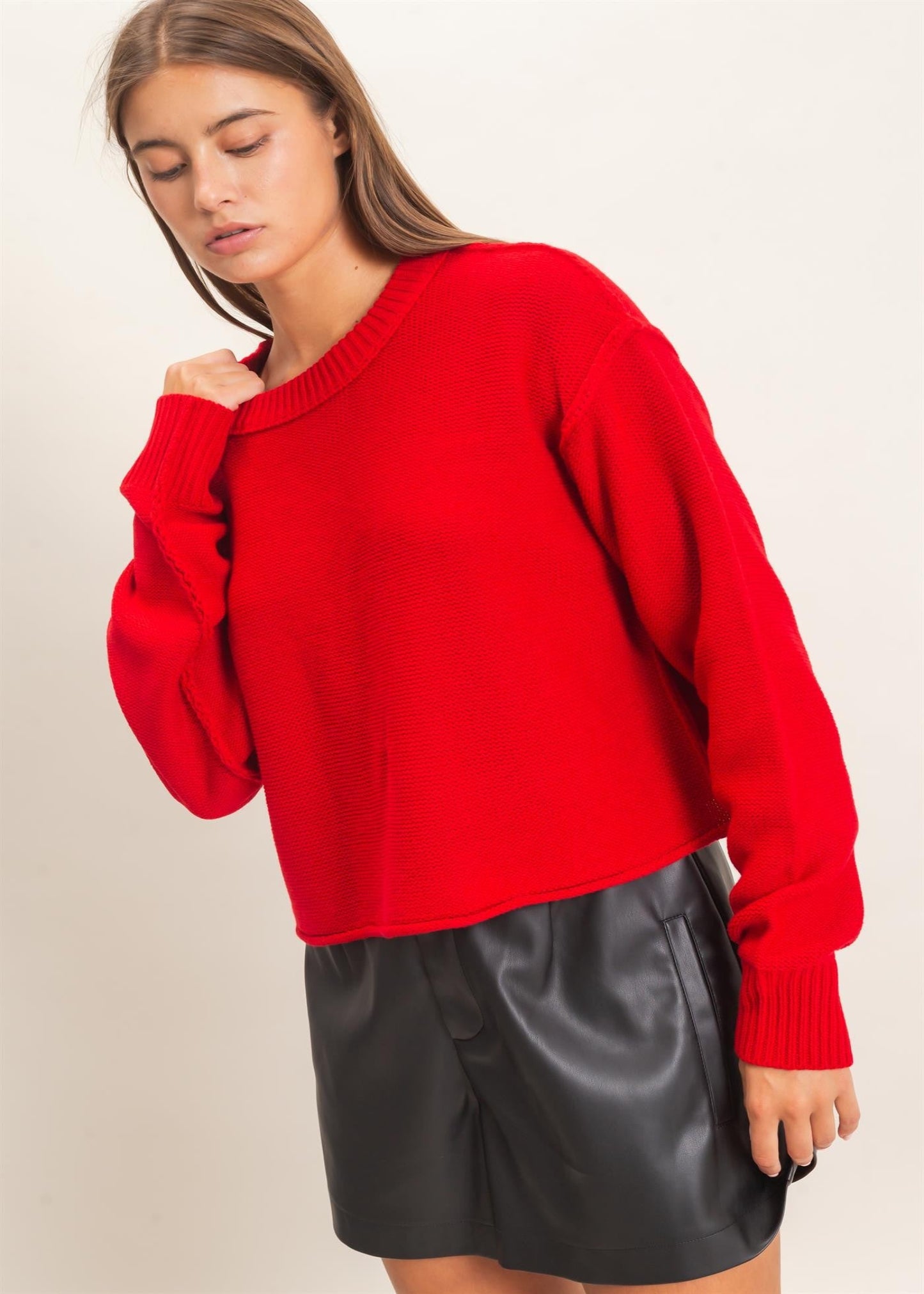 ASHTYN SWEATER - RED