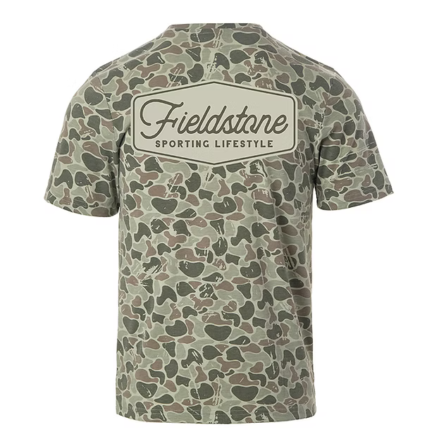 YOUTH MARSH CAMO LOGO TEE - CAMO DIS