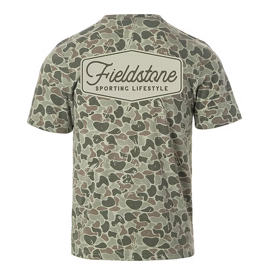 YOUTH MARSH CAMO LOGO TEE - CAMO