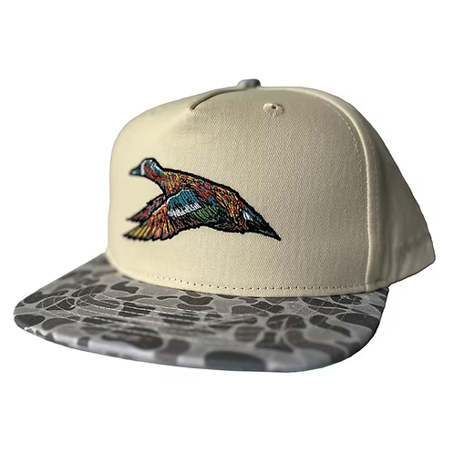 ROOST MOTTLED CANVAS MARSH CAMO BILL HAT - CAMO