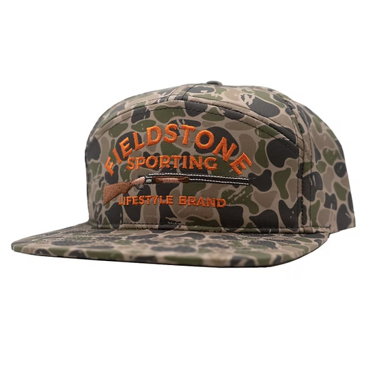 7 PANEL BACKWOODS CAMO LOGO HAT
