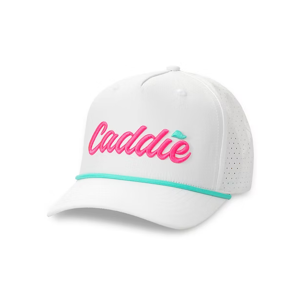 CADDIE PERFORMACE ROPE HAT - WHITE/PINK/MINT