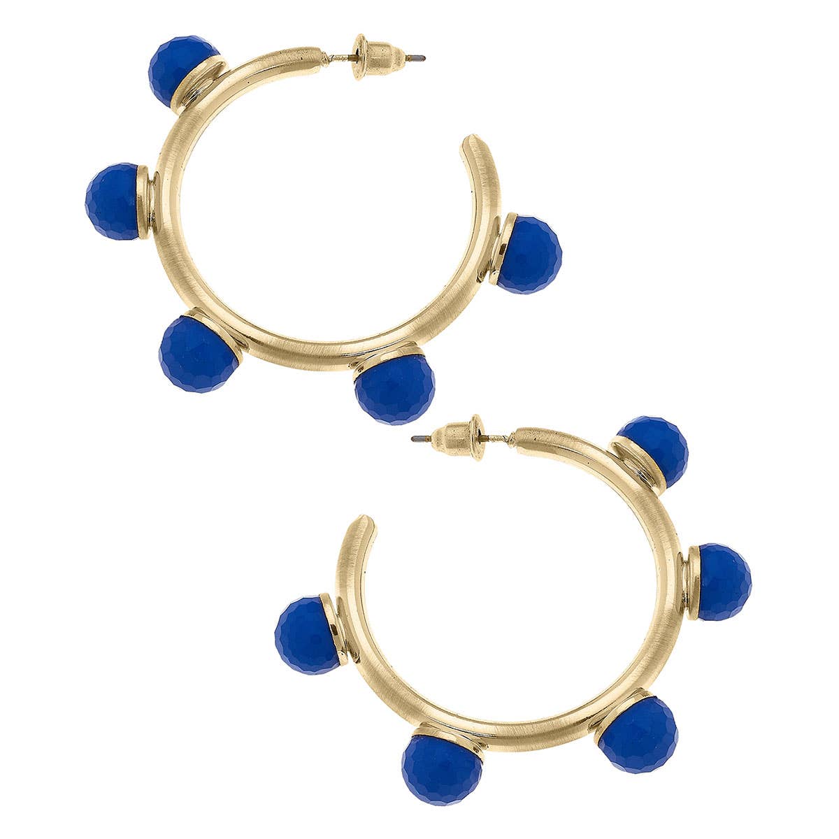 Allison Resin Beaded Hoop Earrings