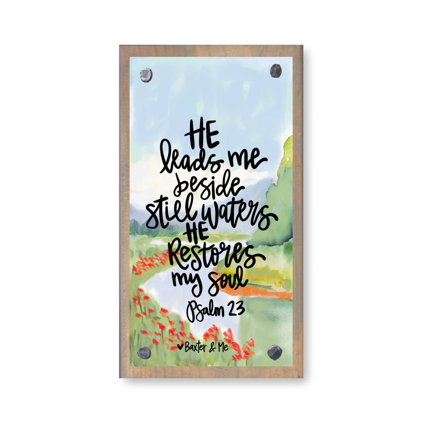 Still Waters Driftwood Happy Block