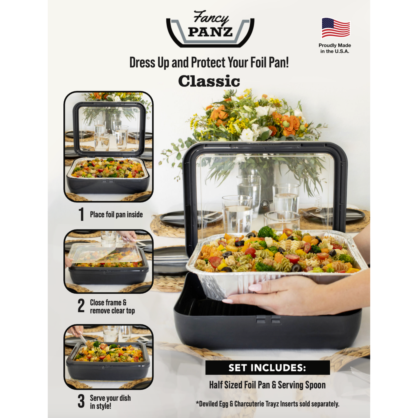 Classic Set - Pan Frame w/ Lid & Serving Spoon - Marble